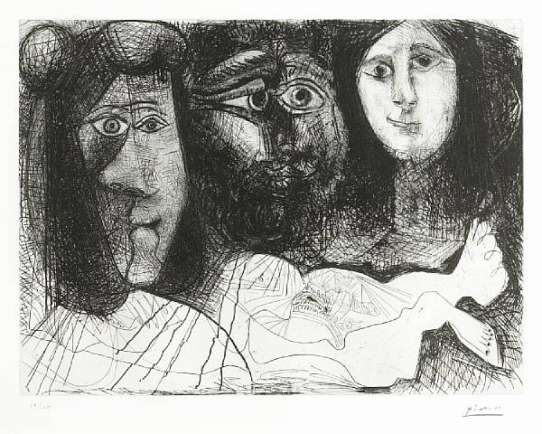 Appraisal: Pablo Picasso Spanish - La Chute d'Icare B Ba Etching