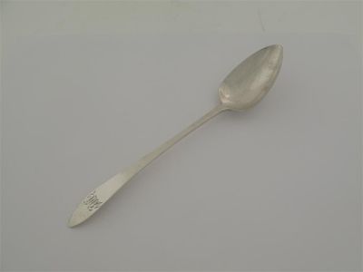 Appraisal: Cork A large George III Irish tablespoon with a pointed