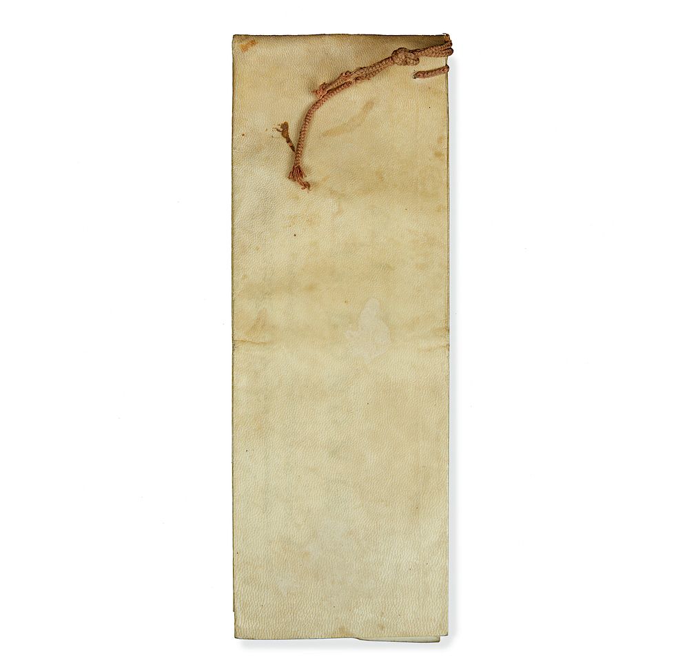 Appraisal: Papal Document on Vellum circa A large document on vellum