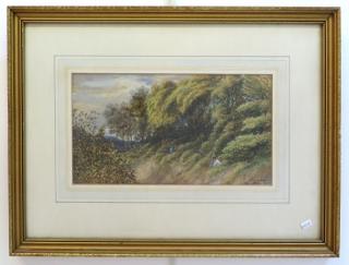 Appraisal: Watercolor Goauche By James F M Gow Dated showing a