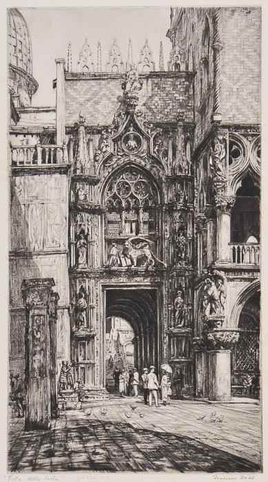 Appraisal: Francis Dodd A group of etchings including Porte della Carta