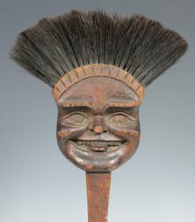 Appraisal: Biltmore Industries Golliwog Broom Biltmore Industries Golliwog fireplace broom walnut