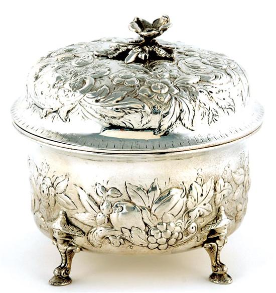 Appraisal: Southern silver covered butter dish S Kirk Son Baltimore Maryland