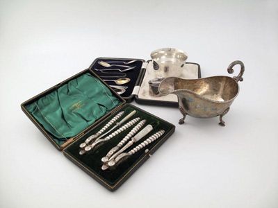 Appraisal: A mixed lot of silver items various dates and makers