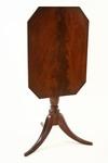 Appraisal: STAND - Early th c figured mahogany tilt top stand