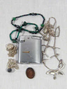 Appraisal: A mixed lot comprising various silver pendants together with two