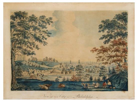 Appraisal: HOLLAND John Joseph View of the City of Philadelphia N