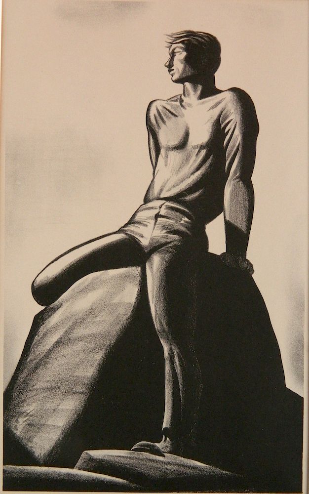 Appraisal: Rockwell Kent lithograph Rockwell Kent American - - ''Pinnacle'' Burne-Jones