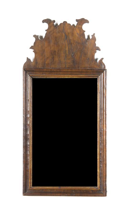 Appraisal: A Chippendale Style Mahogany Mirror having a rectangular plate under