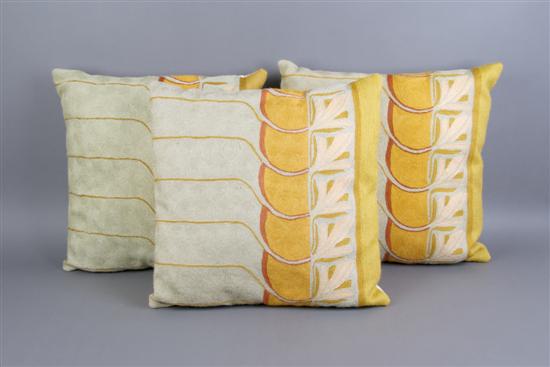 Appraisal: A Set of Three Pillows