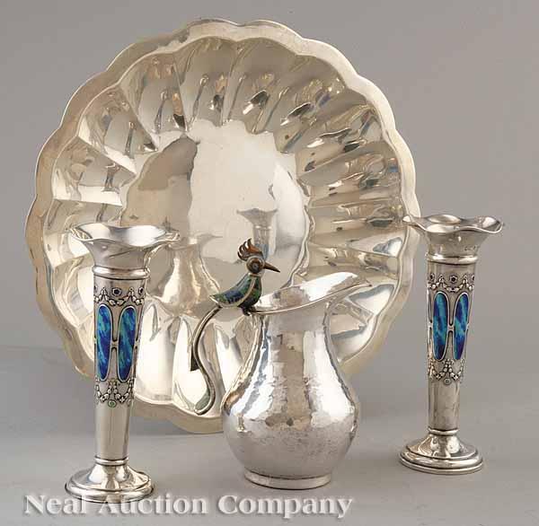 Appraisal: A Group of Sterling Silver and Silverplate Tableware including a