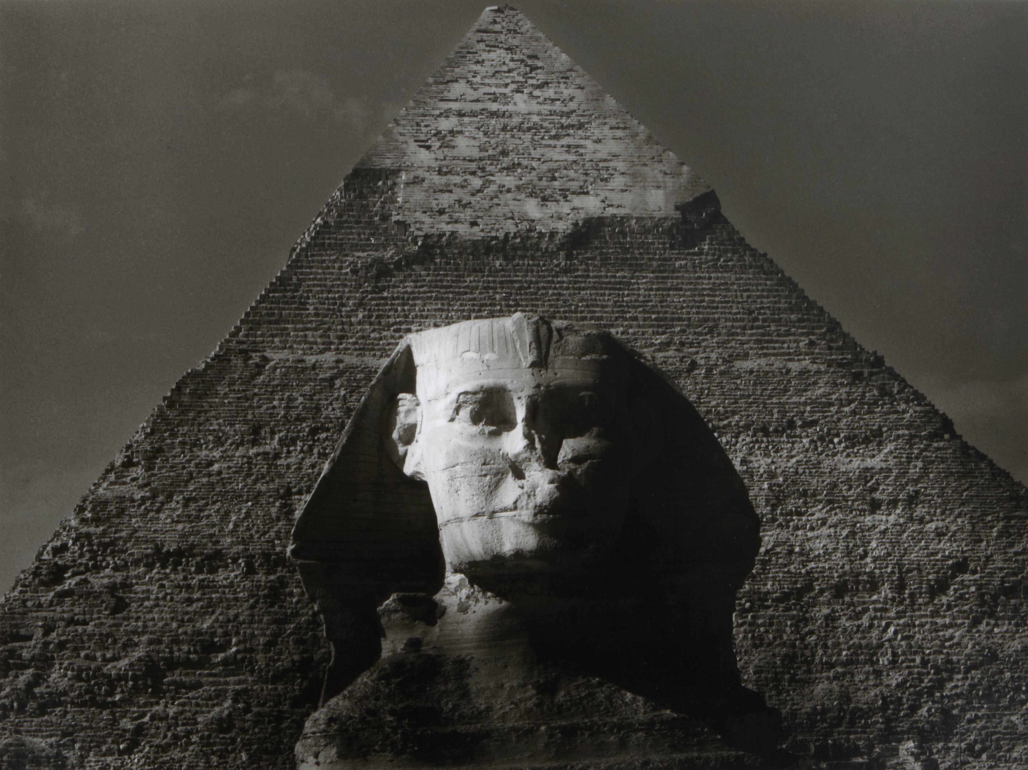 Appraisal: Max Yavno American - The Sphinx and Great Pyramid Gelatin