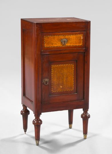 Appraisal: Continental Mahogany Cupboard early th century the rounded rectangular top