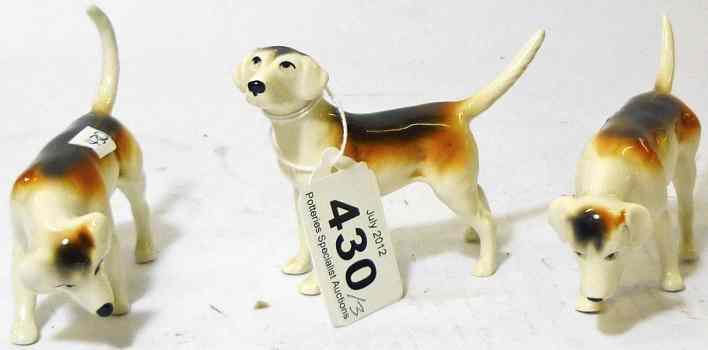 Appraisal: Beswick Foxhounds and