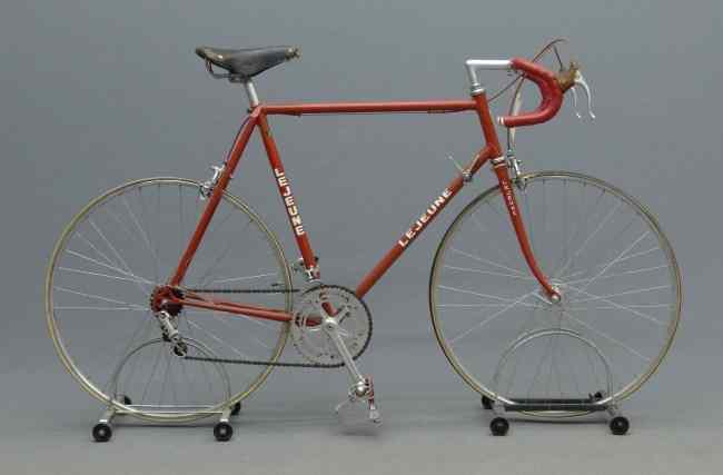 Appraisal: c Le Jeune '' frame light weight bicycle having Reynolds