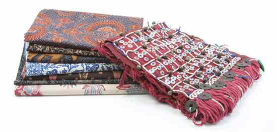 Appraisal: A Group of Twelve Batik Aprons of varying patterns and