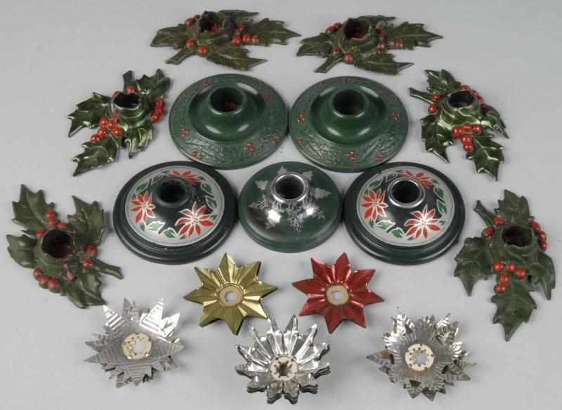 Appraisal: Lot of Candle Holders and Reflectors Description Includes three pairs