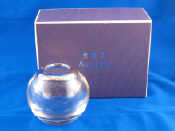 Appraisal: Asprey A silver mounted glass globe vase marked Asprey and