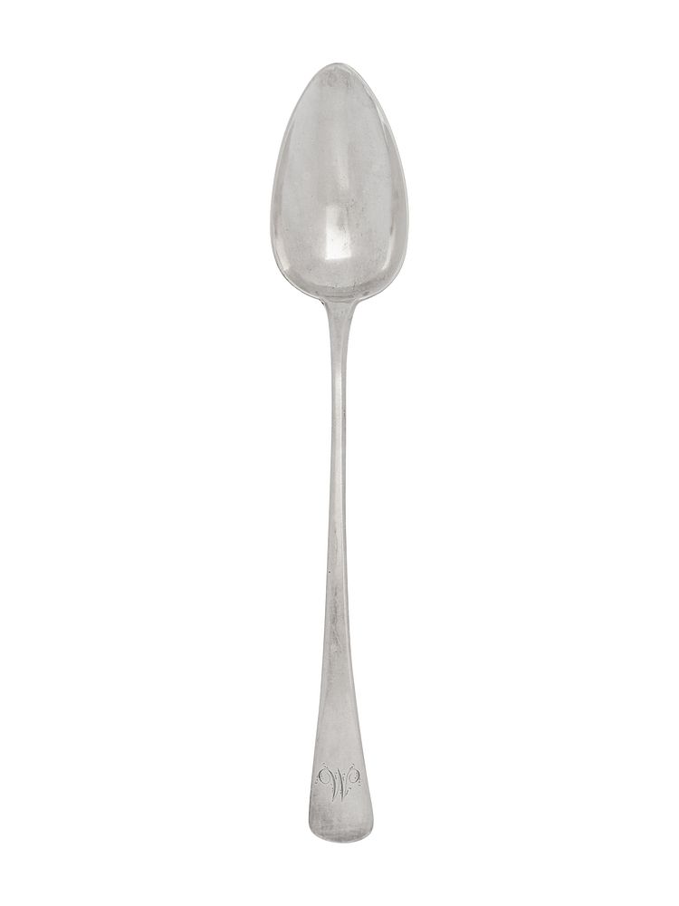 Appraisal: A George III Silver Serving Spoon A George III Silver