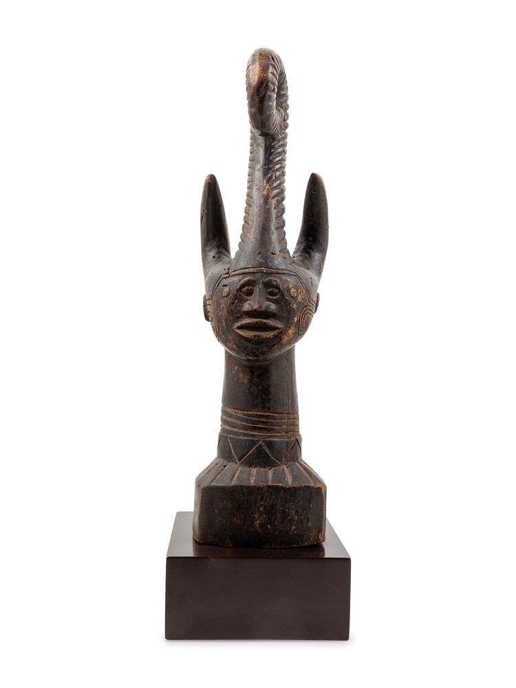 Appraisal: An Igbo Style Carved Wood Sculpture An Igbo Style Carved