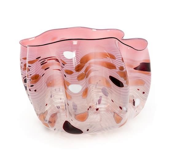 Appraisal: Dale Chihuly American b Pink Macchia Dale Chihuly American b