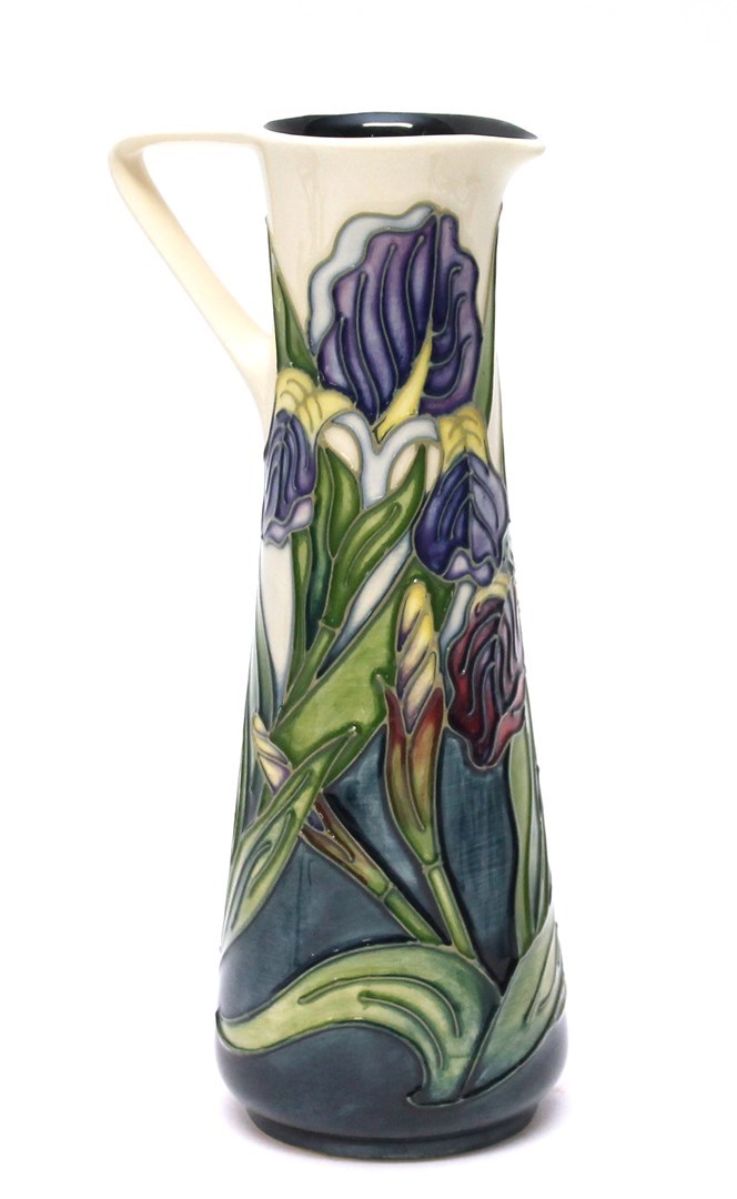 Appraisal: A Moorcroft Collector's Club 'Iris' jug numbered LTD edition painted