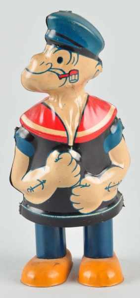 Appraisal: Tin Chein Popeye Waddler Wind-Up Toy Description American Working Variation