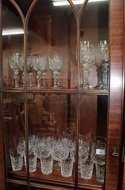 Appraisal: A MIXED QUANTITY OF CUT TABLE GLASSWARE wine glasses water