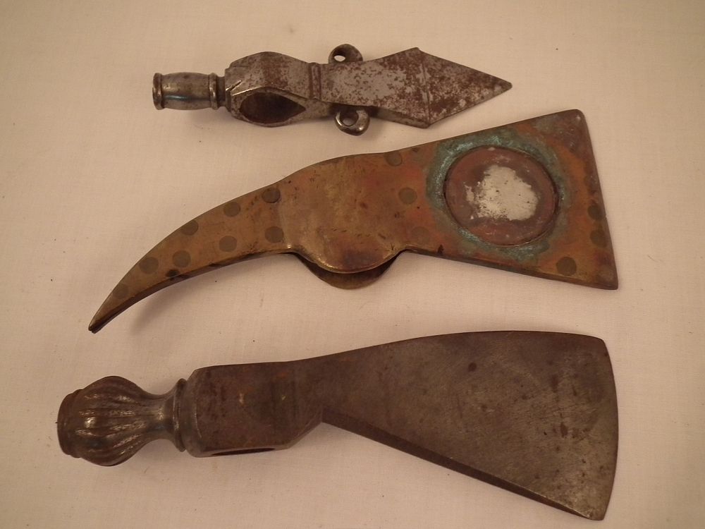 Appraisal: INDIAN AXE HEADS Lot of antique Native American axe heads