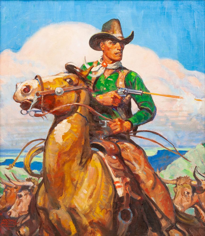 Appraisal: Arthur Roy Mitchell American - Western for April Arthur Roy