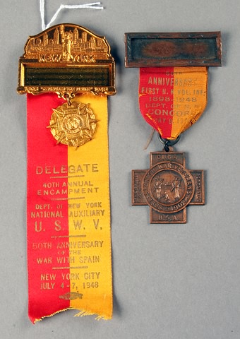 Appraisal: USWV Badges th Anniversary War with Spain Veterans medals Department