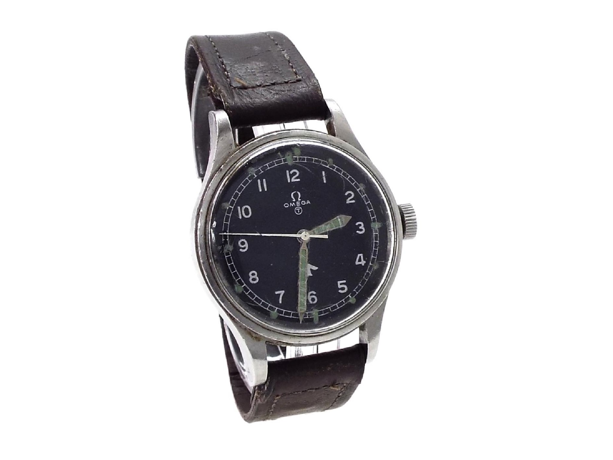 Appraisal: Omega RAF issue stainless steel gentleman's wristwatch circa ref -