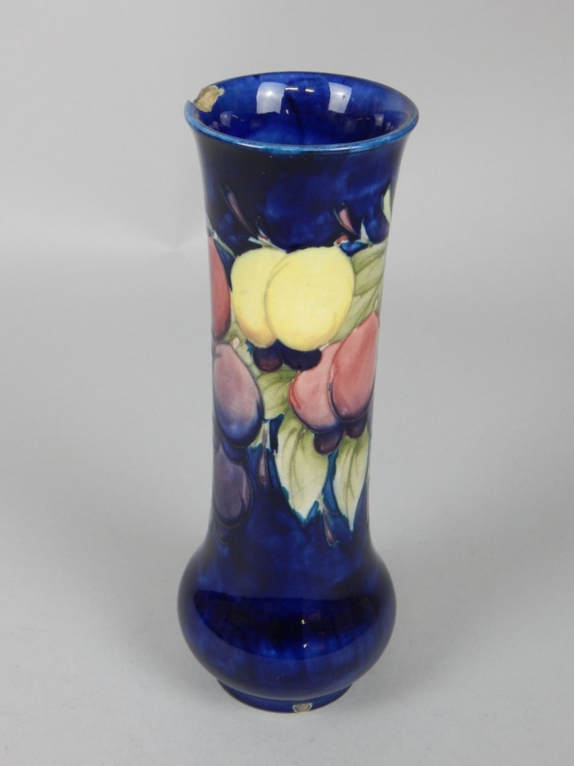 Appraisal: A Moorcroft flared cylindrical vase with slightly swollen base hand