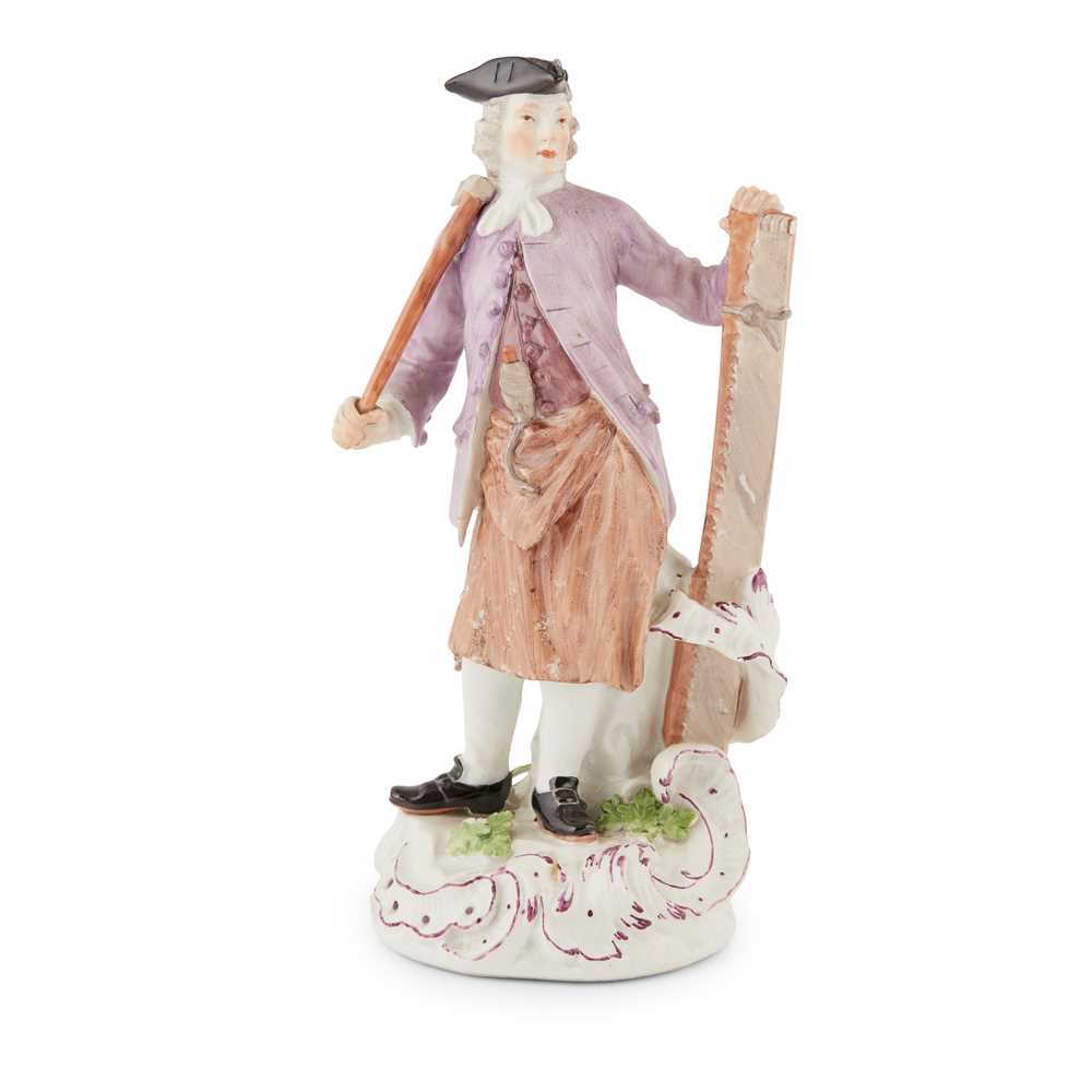 Appraisal: MEISSEN FIGURE OF A CARPENTER MID TH CENTURY from the