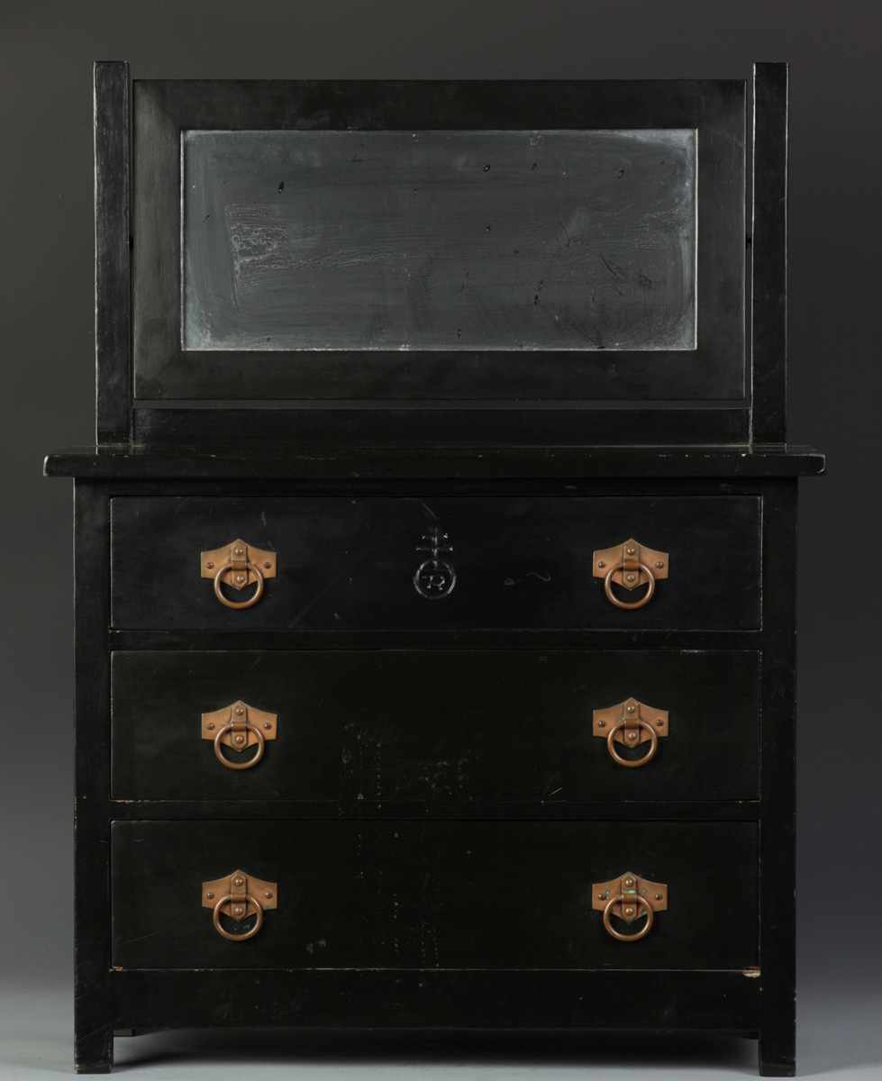 Appraisal: Roycroft Painted Oak Child's Dresser Roycroft Painted Oak Child's Dresser