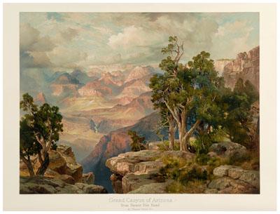 Appraisal: Chromolithograph after Thomas Moran Grand Canyon of Arizona from Hermit