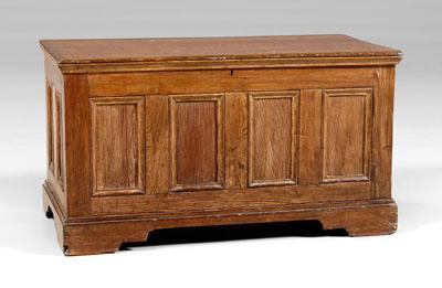 Appraisal: North Carolina Chippendale chest yellow pine throughout lift top with