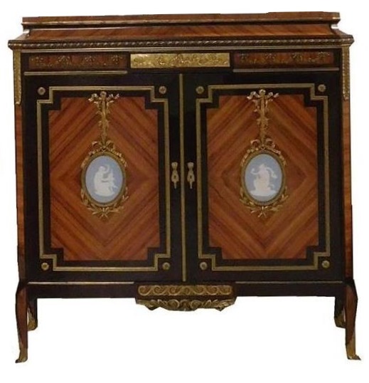 Appraisal: th C Louis XV style marble top and porcelain and