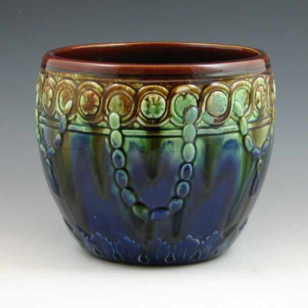 Appraisal: Weller blended glaze jardiniere Unmarked Excellent condition '' wide by