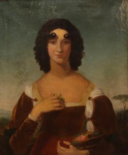 Appraisal: Portrait of a Girl with Curl th century Italian School