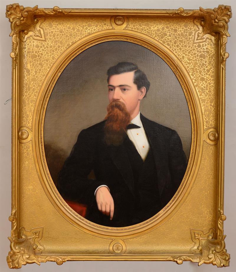 Appraisal: AMERICAN SCHOOL PORTRAIT OF A MAN WITH A RED BEARD