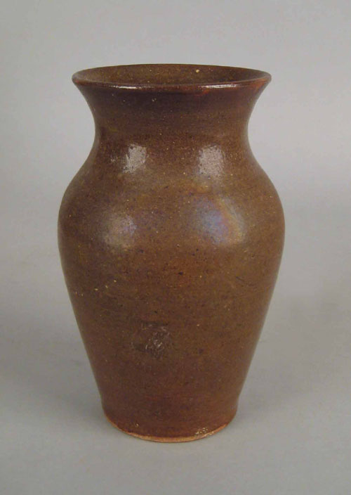 Appraisal: Jamestown Colony redware vase dated h