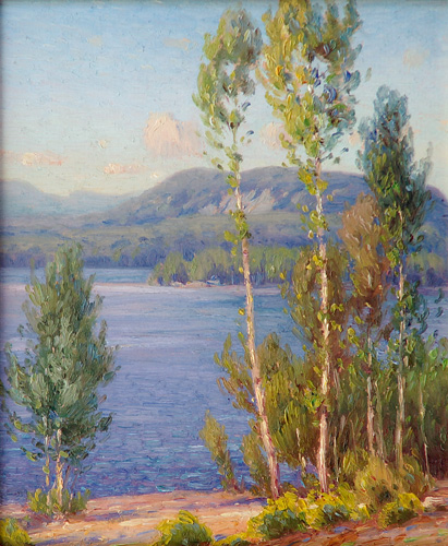 Appraisal: Gustave Weigand American b Blue Mountain Lake New York Oil