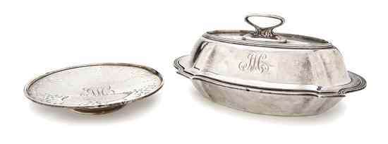 Appraisal: An American Sterling Silver Covered Serving Dish and Tazza Gorham