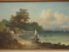 Appraisal: OOC - Large th C European coastal scene with curving