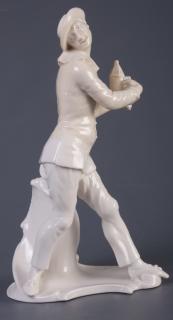 Appraisal: Nymphenburg Pierrot Figure Franz Anton Bustelli - Pierrot Commedia dell