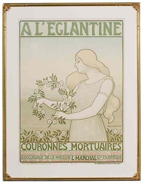 Appraisal: Paul Berthon French - A l'Eglantine Poster titled A l'Eglantine