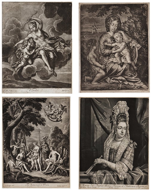 Appraisal: JOHN SMART AFTER JAN VAN DER VAARTQueen Mary mezzotint x