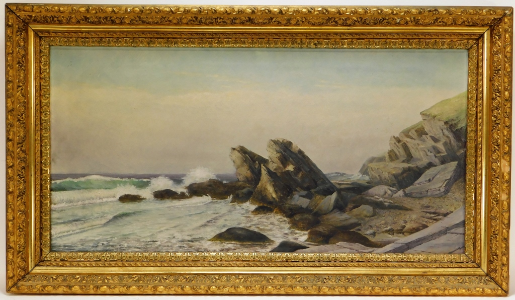 Appraisal: C NEWPORT RI OCHRE POINT O C SEASCAPE PAINTING Rhode