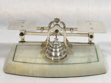 Appraisal: A rare set of silver letter scales hallmarked London on